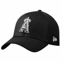 Best reviews of 🥰 New Era MLB Black And White Neo 39Thirty Stretch Fit Cap Los Angeles Angeles 😍