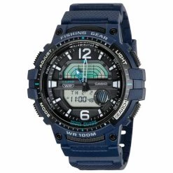 Flash Sale 💯 CASIO Analog Digital Fishing Timer ⌚ Watch Blue ⌛