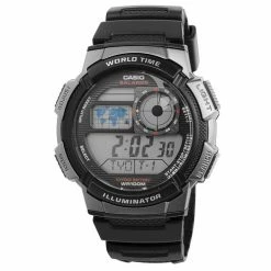 Promo 👍 CASIO Men's Digital 10-Year Battery ⌚ Watch Black 😉