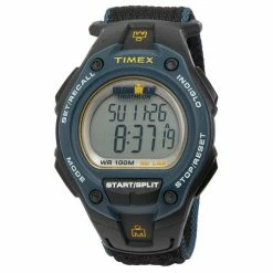 Discount 🔔 Timex Men's Ironman 30-Lap Sports ⌚ Watch Black/Blue 🤩