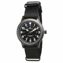 Coupon 💯 Smith & Wesson Men's Nato Field ⌚ Watch Black 😀